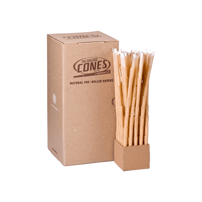 900 x Mountain High Small 1 1/4 Pre-Rolled BULK Cones Natural - Online Vape Shop