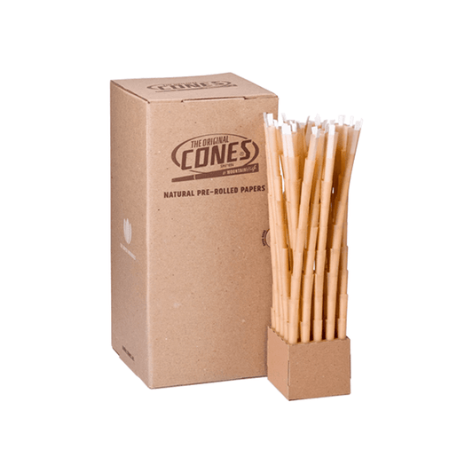 900 x Mountain High Small 1 1/4 Pre-Rolled BULK Cones Natural - Online Vape Shop