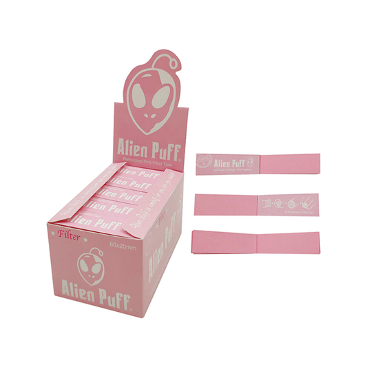 Alien Puff Pink Filter Tips 25 booklets (HP149) - Online Vape Shop