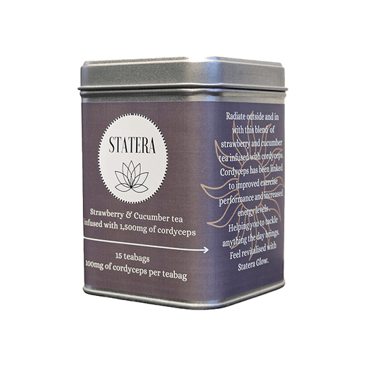 Statera 1500mg Cordyceps 'Glow' Tea - 15 Biodegradable Vegan Tea Bags - Online Vape Shop