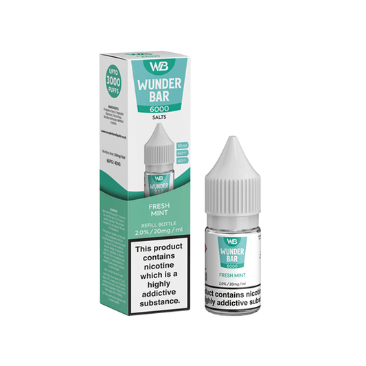 20mg Wunderbar 6000 Salts 10ml Nic Salts (60PG/40VG) - Online Vape Shop