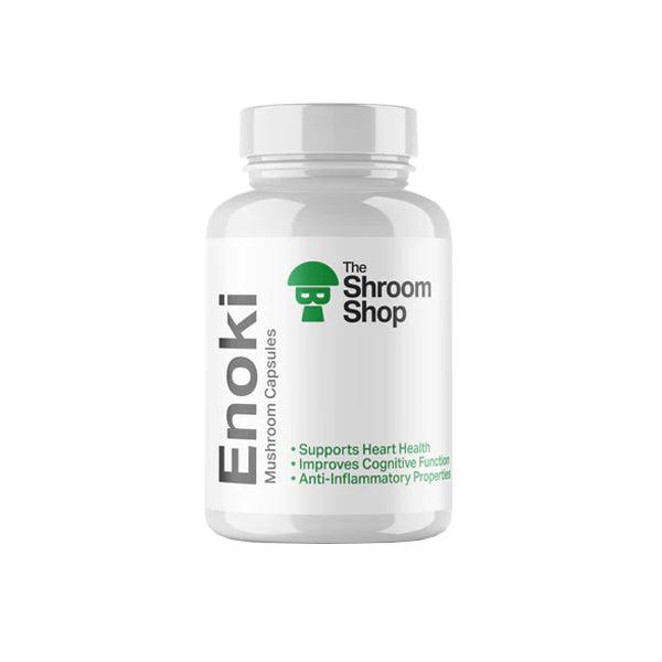 The Shroom Shop Enoki Mushroom 45000mg Capsules - 90 Caps - Online Vape Shop