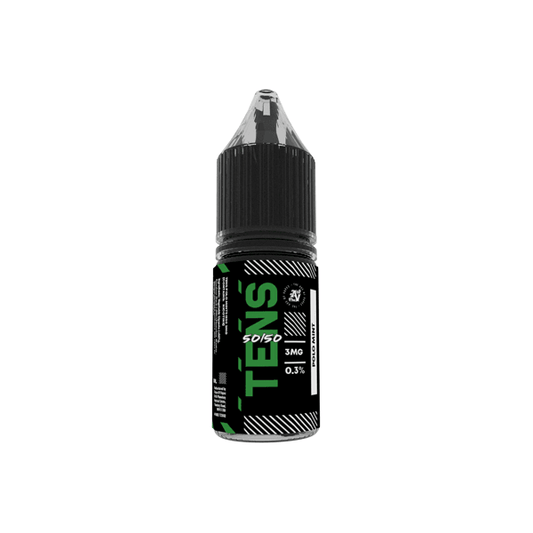 6mg Tens 50/50 10ml (50VG/50PG) - (Full Box) Pack Of 10 - Online Vape Shop
