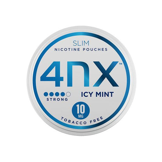 4NX 10mg Icy Mint Slim Nicotine Pouches 20 Pouches - Online Vape Shop