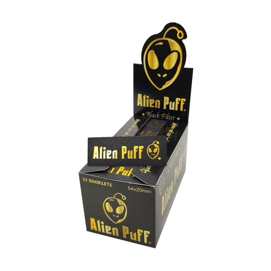 50 Alien Puff Black & Gold Filter Tips ( HP146 ) - Online Vape Shop