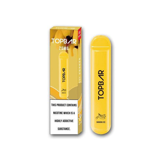 20mg Top Bar Disposable Vape Pod 600 Puffs - Online Vape Shop