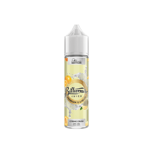 Billionaire Juice Platinum Edition 50ml Shortfill 0mg (70VG/30PG) - Online Vape Shop