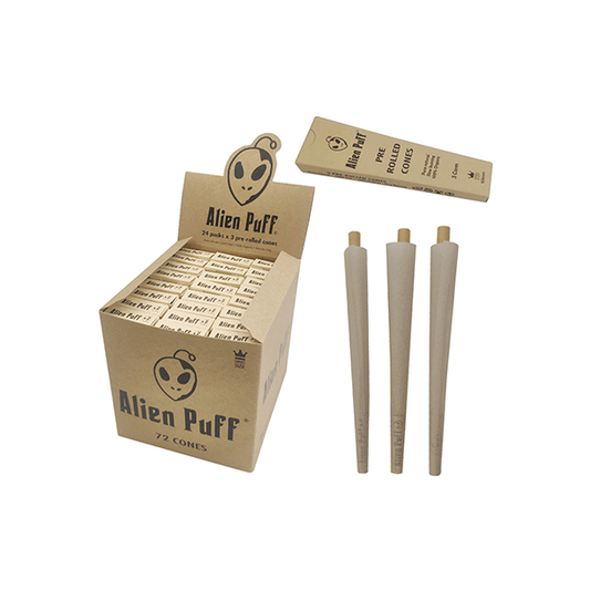 Alien Puff Hemp King Size 3x Cones 24 Packs (HP2502) - Online Vape Shop