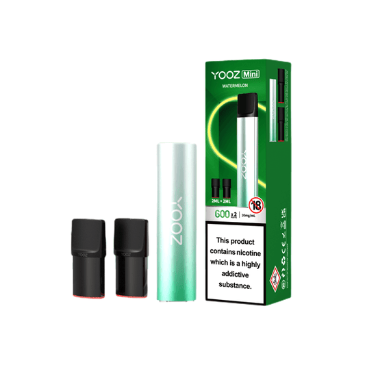 20mg Yooz Mini Rechargeable Device & Vape Pods x2 600 Puffs (BUY 5 GET 1 FREE) - Online Vape Shop