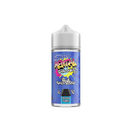 0mg Signature Mental Bar Juice 100ml Shortfill (50PG/50VG) - Online Vape Shop