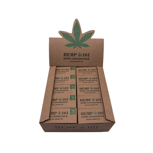 Hemp 101 Hemp Connoisseur Natural Brown Tips 50 Booklets - Online Vape Shop