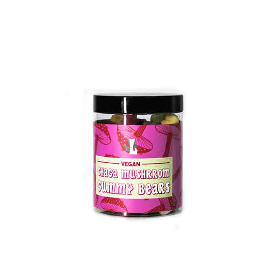 Loxa Chaga Vegan Mushroom Gummy Bears 8000mg - 400g Tub - Online Vape Shop