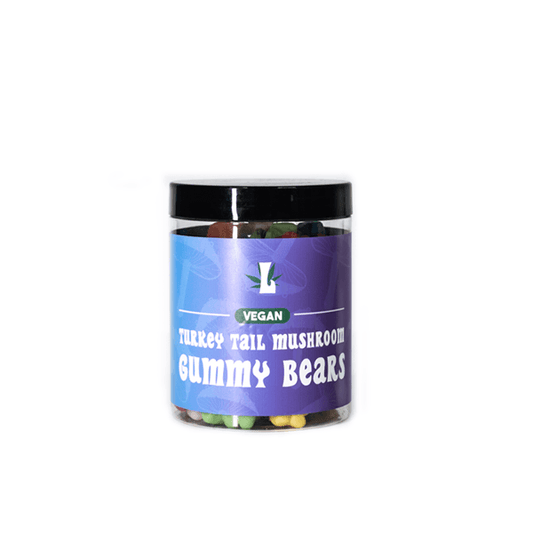 Loxa Turkey Tail Vegan Mushroom Gummy Bears 8000mg - 400g Tub - Online Vape Shop