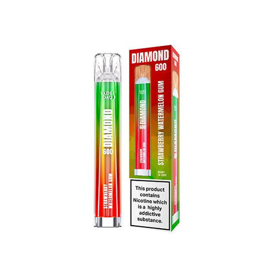 20mg Vapes Bars Diamond 600 Disposable Vape Device 600 Puffs - Online Vape Shop