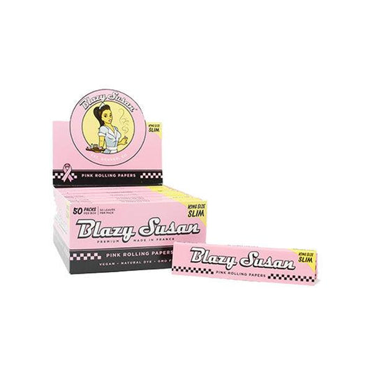 50 Blazy Susan Pink King Size Rolling Papers - Online Vape Shop