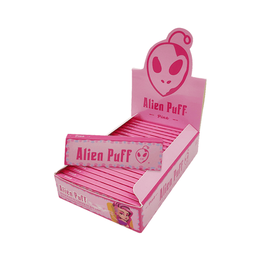 50 Alien Puff 1 1/4 Size Pink Rolling Papers - Online Vape Shop