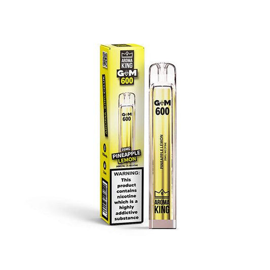 20mg Aroma King GEM 600 Disposable Vape Device 600 Puffs - Online Vape Shop