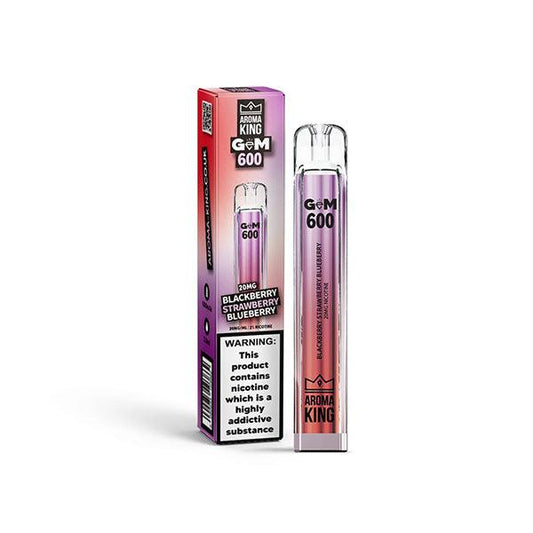 0mg Aroma King GEM 600 Disposable Vape Device 600 Puffs - Online Vape Shop