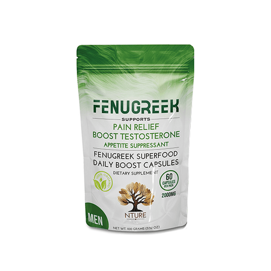 NTURE 2000mg Fenugreek Men Capsules - 60 Caps - Online Vape Shop