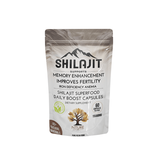 NTURE 15000mg Shilajit Capsules - 60 Caps - Online Vape Shop