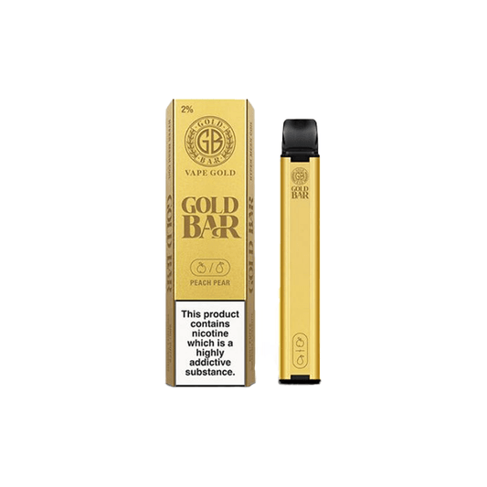 20mg Gold Bar Disposable Vape 600 Puffs - Online Vape Shop
