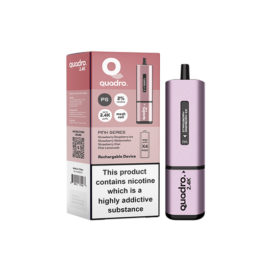 20mg Quadro 2.4K Pod Vape Kit 2400 Puffs - Online Vape Shop