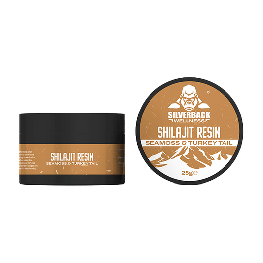 Silverback Wellness Seamoss & Turkey Tail Infused Shilajit Resin 25g - Online Vape Shop