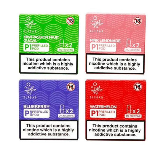 Elf Bar P1 Replacement 2ml Pods for ELF Mate 500 - Online Vape Shop