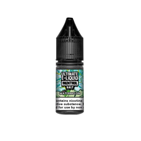 20mg Ultimate E-liquid Menthol Nic Salts 10ml (50VG/50PG) - Online Vape Shop