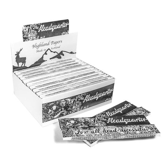 24 Highland Headquarters King Size Rolling Paper & Tips - Online Vape Shop