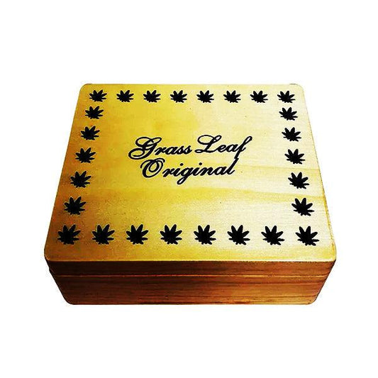 Grass Leaf Original Large Wooden Storage Box - Online Vape Shop