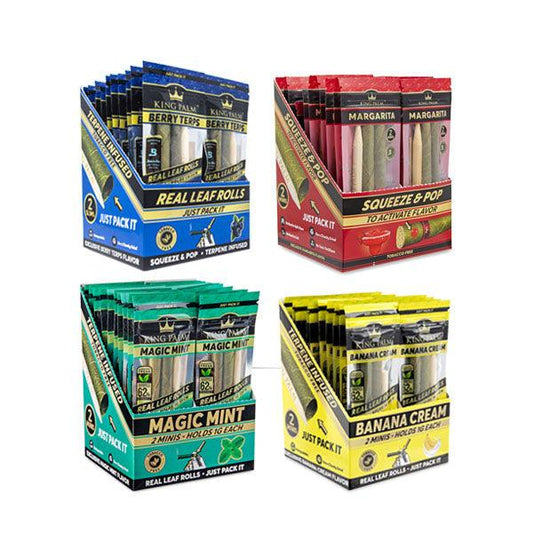 20 King Palm Mini Rolls - Display Pack - Online Vape Shop