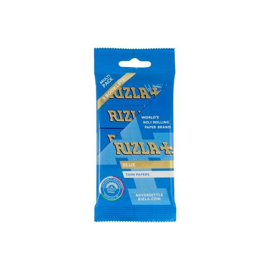 5 Pack Blue Regular Rizla Rolling Papers (Flow Pack) - Online Vape Shop