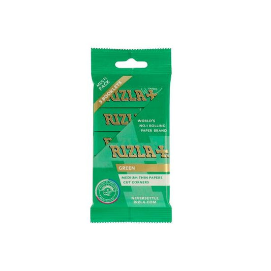 5 Pack Green Regular Rizla Rolling Papers (Flow Pack) - Online Vape Shop