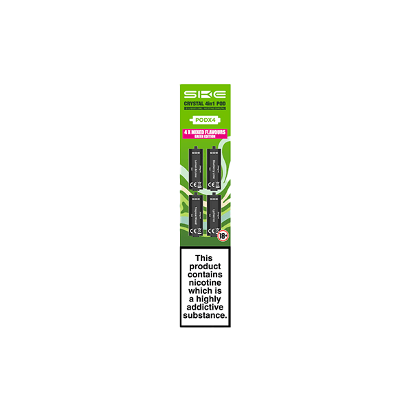 20mg SKE Crystal 4in1 2400 Replacement Pods 2400 Puffs - Online Vape Shop