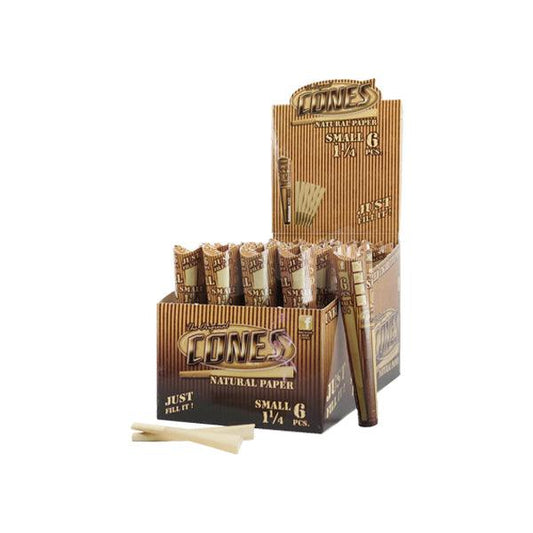 6 x 32 Mountain High 1¼ Pre-Rolled Cones Natural - Display Pack - Online Vape Shop