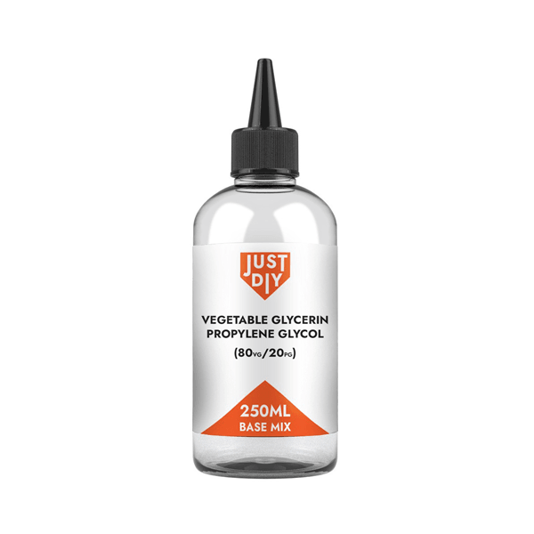 Just DIY Highest Grade 250ml Base Mix DIY E-liquid Concentrate (80VG/20PG) - Online Vape Shop